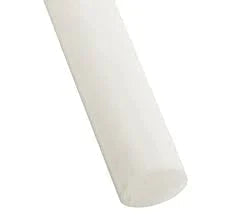 Light Gray Natural Acetal Plastic Rod - 80mm To 250mm Dia.