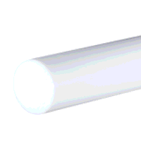 Lavender Moulded PTFE Plastic Rod: 300mm diameter