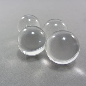 Dark Gray Clear Acrylic Ball Spheres - 20mm Dia.