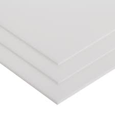 Light Gray Copolymer Polypropylene Plastic Sheet - White