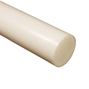 Nylon 6.6 Natural Plastic Rod - 4mm To 45mm Thick